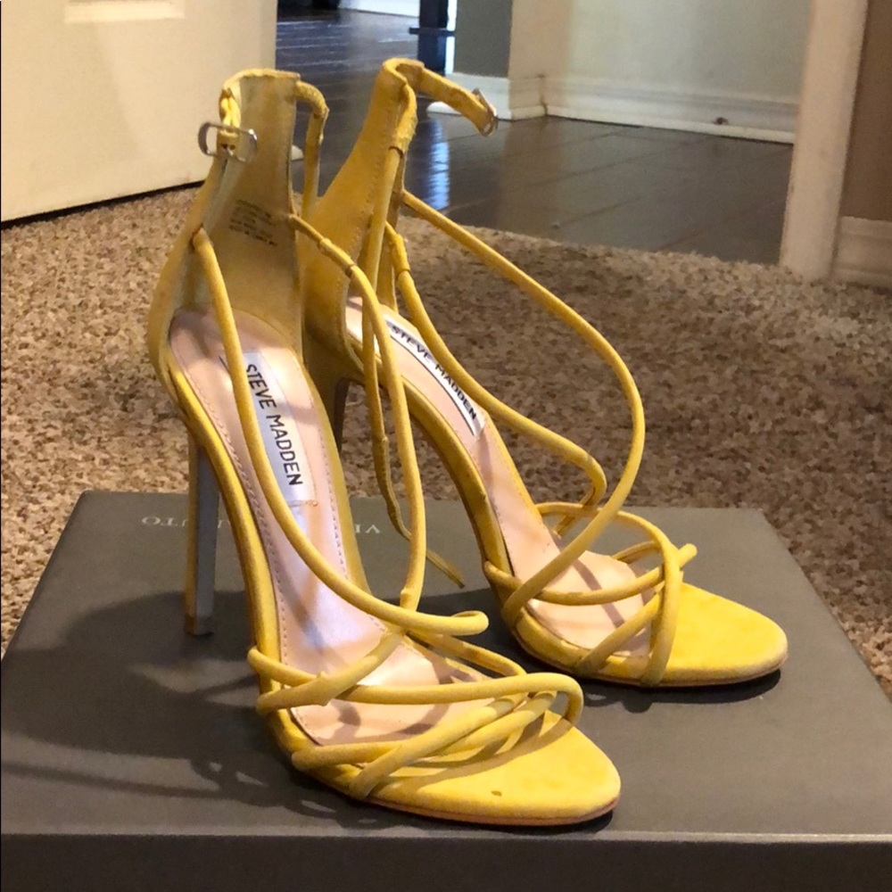 Yellow Steve Madden heels